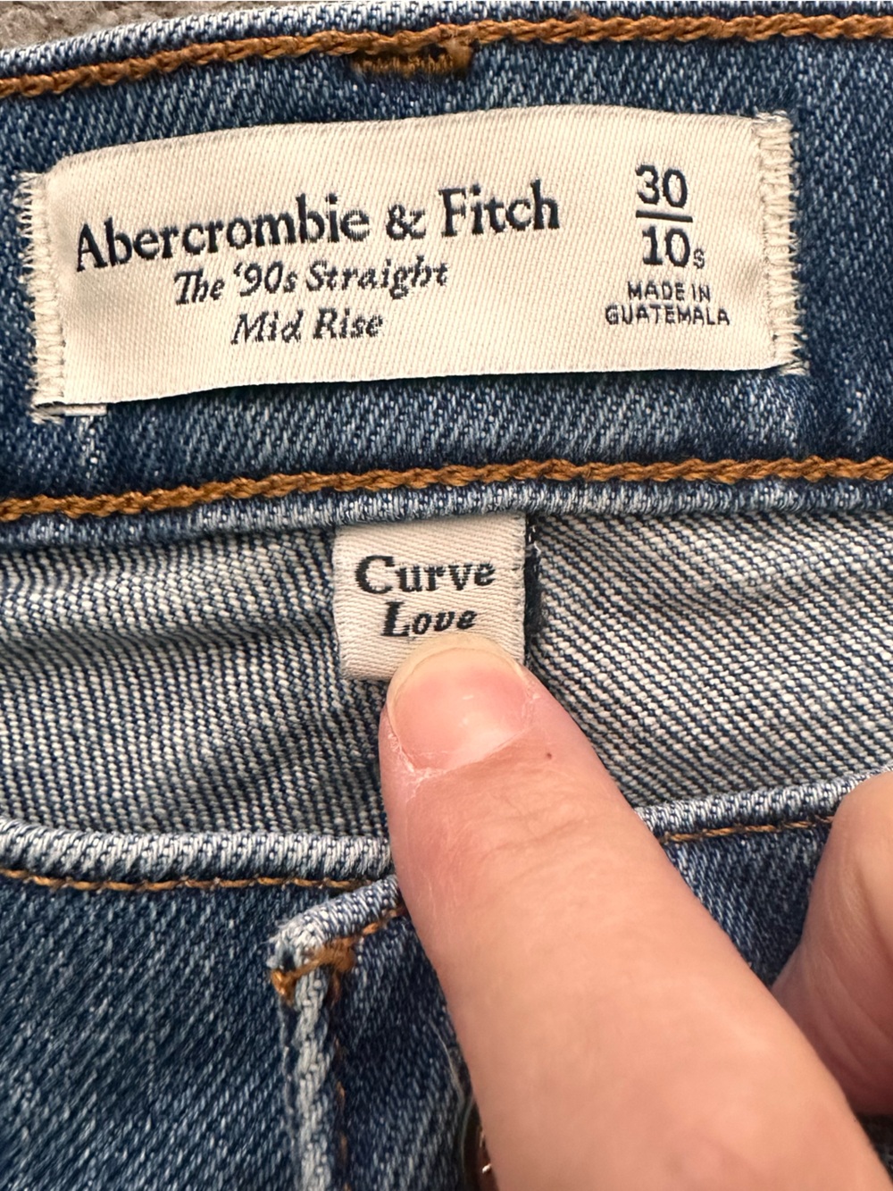 Curve love the 90s straight mid rise jeans